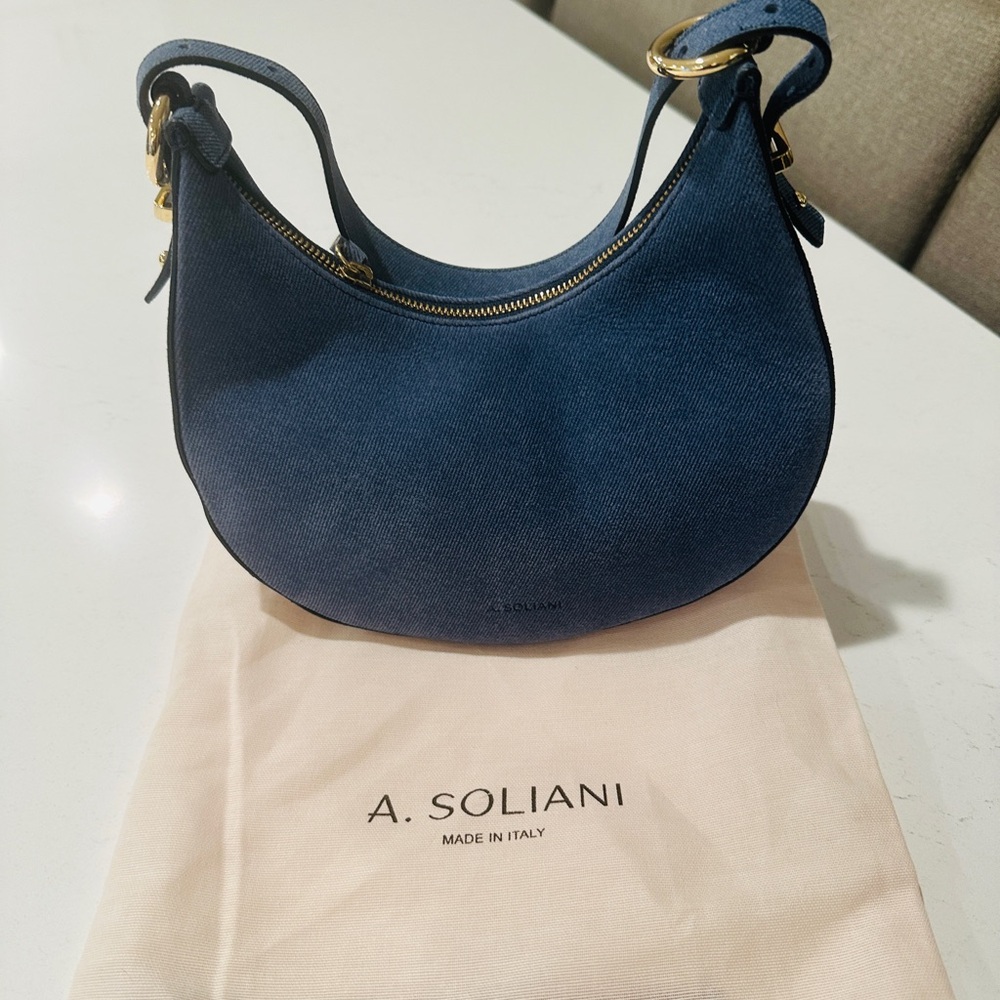 A. Soliani Luna Denim Bag- Currently on back order